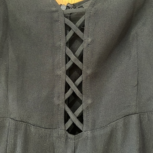 Forever 21 Black Romper Shorts with Cap Sleeves - Picture 2 of 6